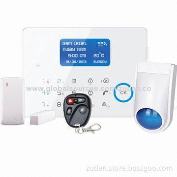 Smart GSM Alarm System, Supports iPhone App, with LCD/SMS/PSTN/GSM